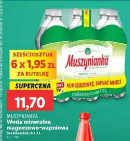 Lidl MUSZYNIANKA Woda mineralna magnezowo- -wapniowa oferta