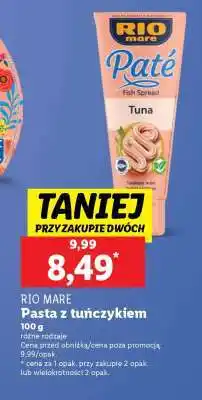 Lidl RIO MARE Pasta z tuńczykiem oferta