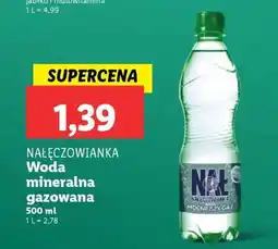 Lidl NAŁĘCZOWIANKA Woda mineralna gazowana oferta