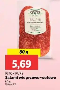 Lidl PIKOK PURE Salami wieprzowo-wołowe oferta