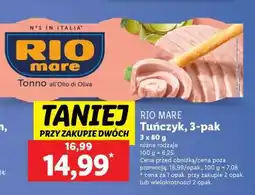 Lidl RIO MARE Tuńczyk, 3-pak oferta