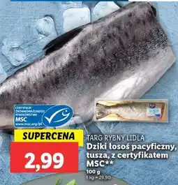 Lidl Dziki łosoś pacyficzny, tusza, z certyfikatem MSC oferta