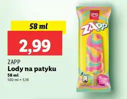 Lidl ZAPP Lody na patyku oferta