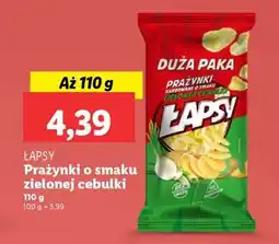 Lidl ŁAPSY Prażynki o smaku zielonej cebulki oferta