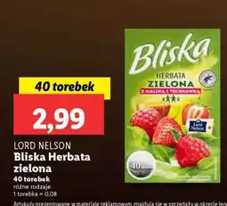 Lidl LORD NELSON Bliska Herbata zielona oferta