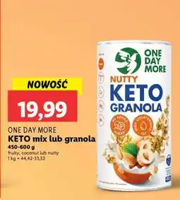 Lidl ONE DAY MORE KETO mix lub granola oferta