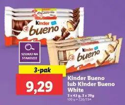 Lidl Kinder Bueno lub Kinder Bueno White oferta