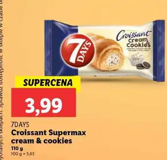 Lidl 7DAYS Croissant Supermax Cream & Cookies oferta