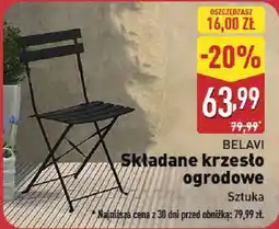 ALDI BELAVI Składane krzesło ogrodowe oferta