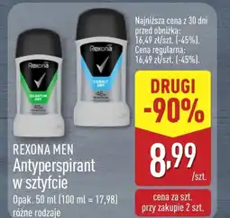 ALDI Antyperspirant Rexona oferta