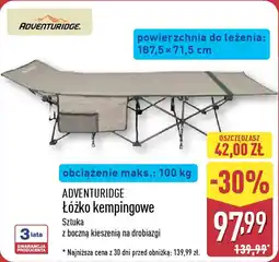 ALDI ADVENTURIDGE Łóżko kempingowe oferta