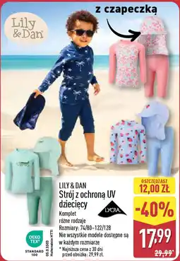 ALDI LILY & DAN Strój z ochroną UV oferta