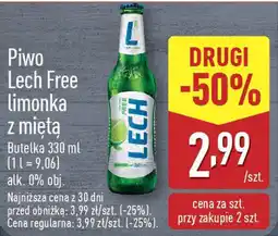 ALDI Piwo Lech Free limonka z miętą oferta