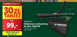 Lidl Odkurzacz do liści z rozdrabniaczem 2600w Parkside oferta