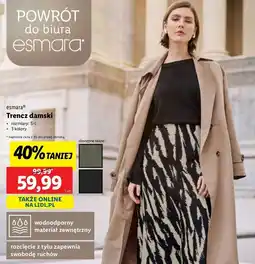 Lidl Trencz damski s-l Esmara oferta