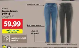 Lidl Jeansy damskie push-up z regularnym stanem 38-44 Esmara oferta