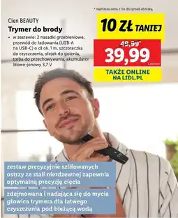 Lidl Trymer do brody Cien Beauty oferta