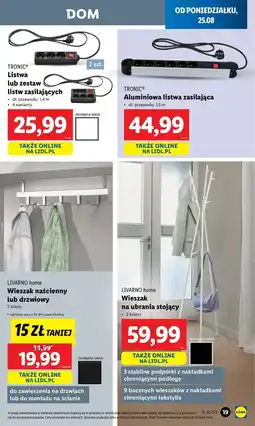 Lidl Wieszak drzwiowy Livarno Home oferta