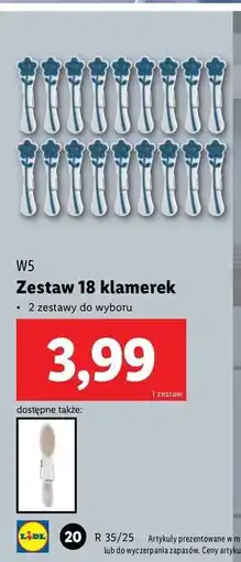 Lidl Klamerki W5 oferta