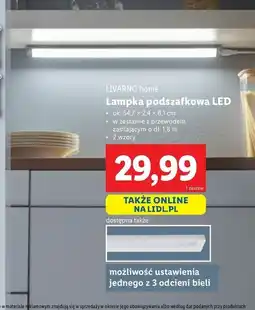 Lidl Lampka podszafkowa led Livarno Home oferta