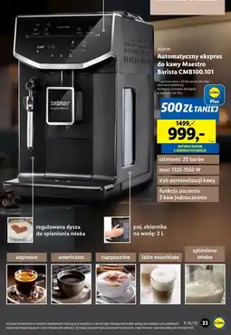 Lidl Ekspres maestro barista cmb100.101 Zelmer oferta