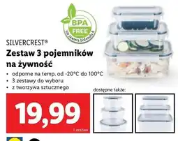 Lidl Zestaw pojemników na żywnośc Silvercrest oferta