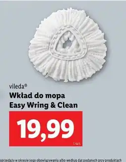 Lidl Wkład wymienny do mopa easy wring and clean Vileda oferta