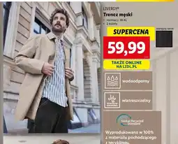 Lidl Trencz męski m-xl Livergy oferta
