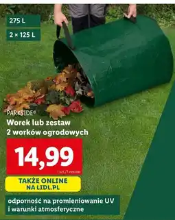 Lidl Worek ogrodowy 275 l Parkside oferta