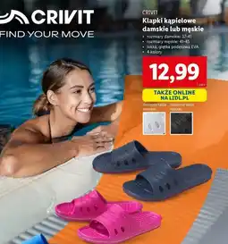 Lidl Klapki męskie 41-45 Crivit oferta
