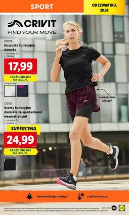 Lidl Koszulka funkcyjna damska s-l Crivit oferta