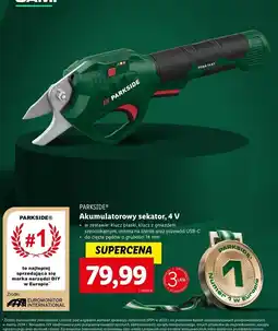 Lidl Sekator akumulatorowy 4 v Parkside oferta