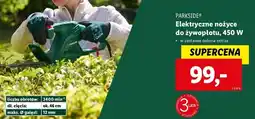 Lidl Nożyce elektryczne do żywopłotu 450 w Parkside oferta