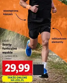Lidl Szorty funkcyjne rozm. m-xl Crivit oferta