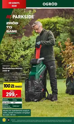 Lidl Rozdrabniacz nożowy 2400 w Parkside oferta