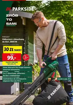 Lidl Odkurzacz i dmuchawa 2600 w Parkside oferta