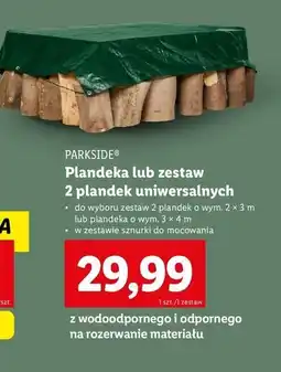 Lidl Plandeka uniwersalna 3 x 4 m Parkside oferta