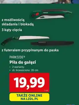 Lidl Piła do gałęzi składana 20 cm Parkside oferta