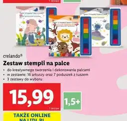 Lidl Zestaw kreatywny do wykonania stempli Crelando oferta