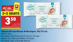 Biedronka Chusteczki nawilżane Dada Aqua oferta