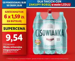 Lidl Woda niegazowana Cisowianka oferta