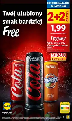 Lidl Napój pomarańczowy Freeway oferta