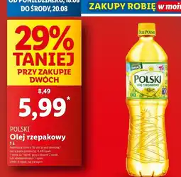 Lidl Olej rzepakowy Polski oferta