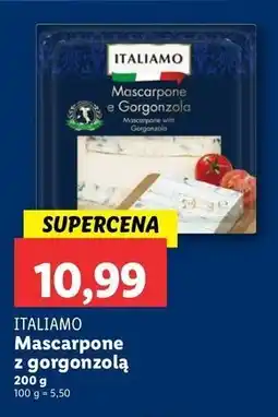 Lidl Ser mascarpone z gorgonzolą Italiamo oferta