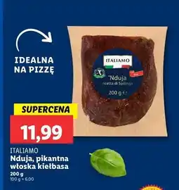 Lidl Kiełbasa włoska pikantna nduja Italiamo oferta