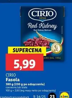 Lidl Fasola biała Cirio oferta