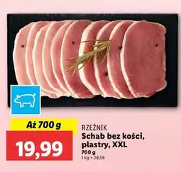 Lidl Schab wieprzowy bez kości plastry Rzeźnik Codzienna Dostawa oferta