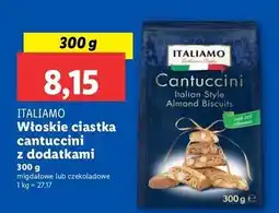 Lidl Włoskie ciastka cantuccini migdałowe Italiamo oferta