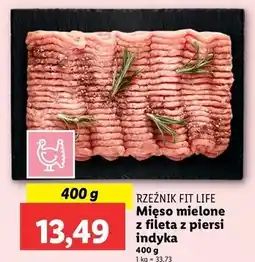 Lidl Mięso mielone z piersi indyka Rzeźnik Codzienna Dostawa Fit Life oferta