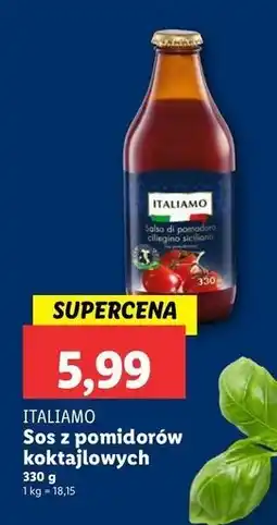 Lidl Sok z pomidorów koktajlowych Italiamo oferta